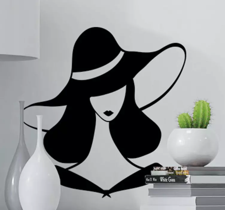 Elegante vrouwensilhouet sticker figuren - TenStickers