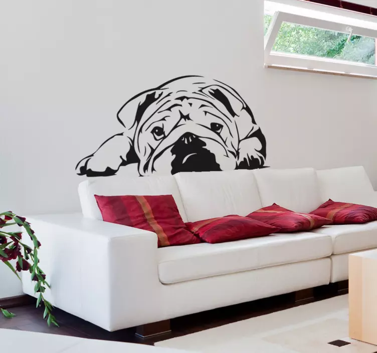 Engelse Bulldog stcker - TenStickers