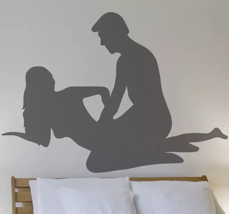 Erotisch silhouet Seks Pose - TenStickers