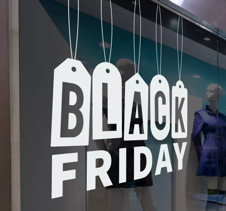 Etalage sticker Black Friday - TenStickers