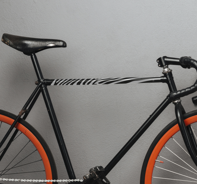 Fietsstickers Imitatie van zebrahuid - TenStickers