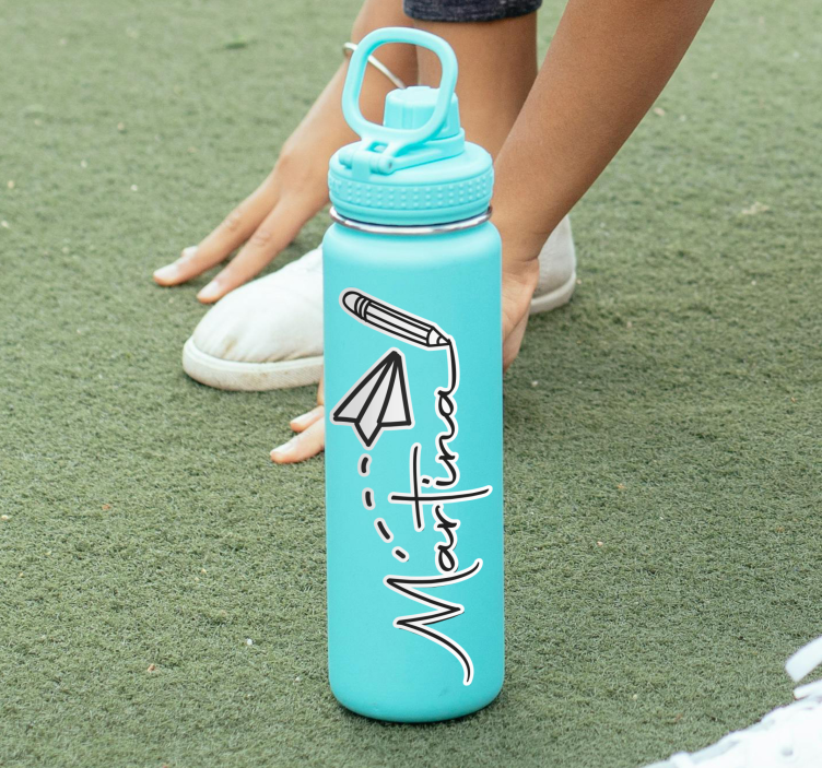 Fles naam Stickers laten maken - TenStickers