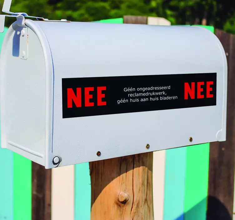 Garage stickers NEE NEE sticker Geen verkoop - TenStickers