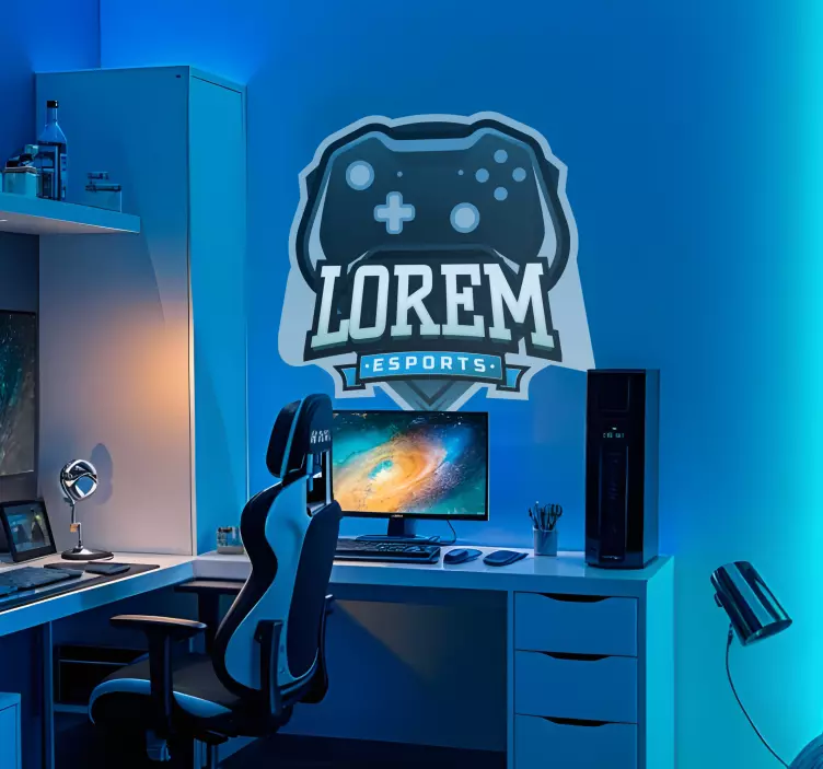 Gepersonaliseerd e-sports sticker games - TenStickers