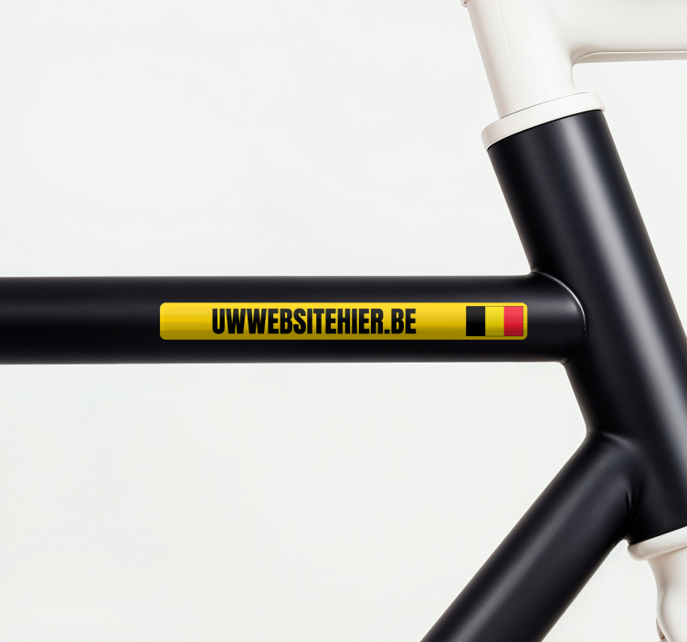 Fiets stickers met naam met gepersonaliseerde website - TenStickers