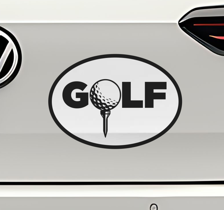 Golftekst Muursticker sport - TenStickers