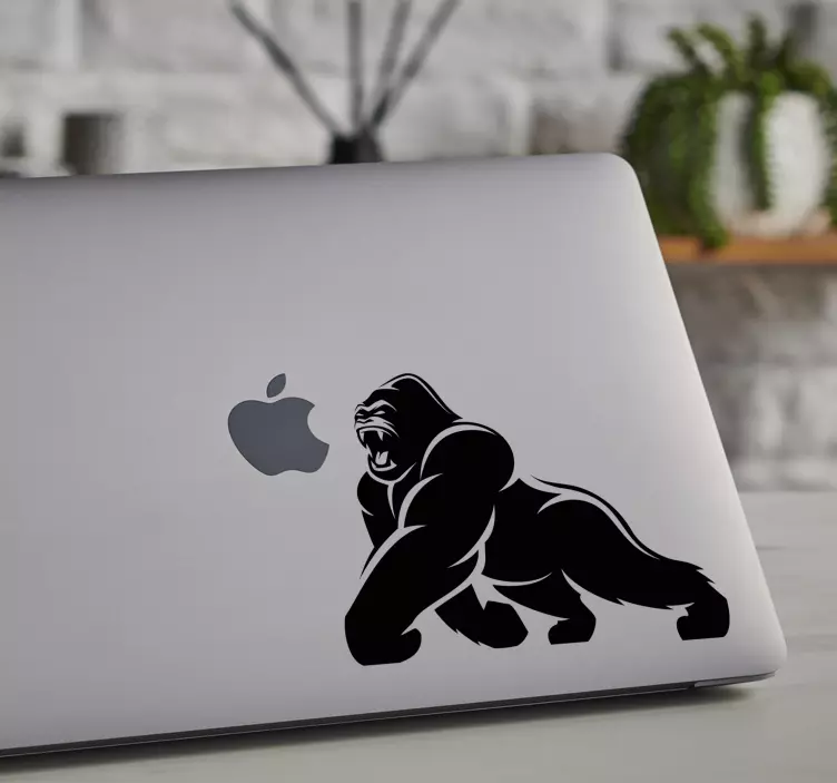 Coole Gorilla Laptop sticker - TenStickers