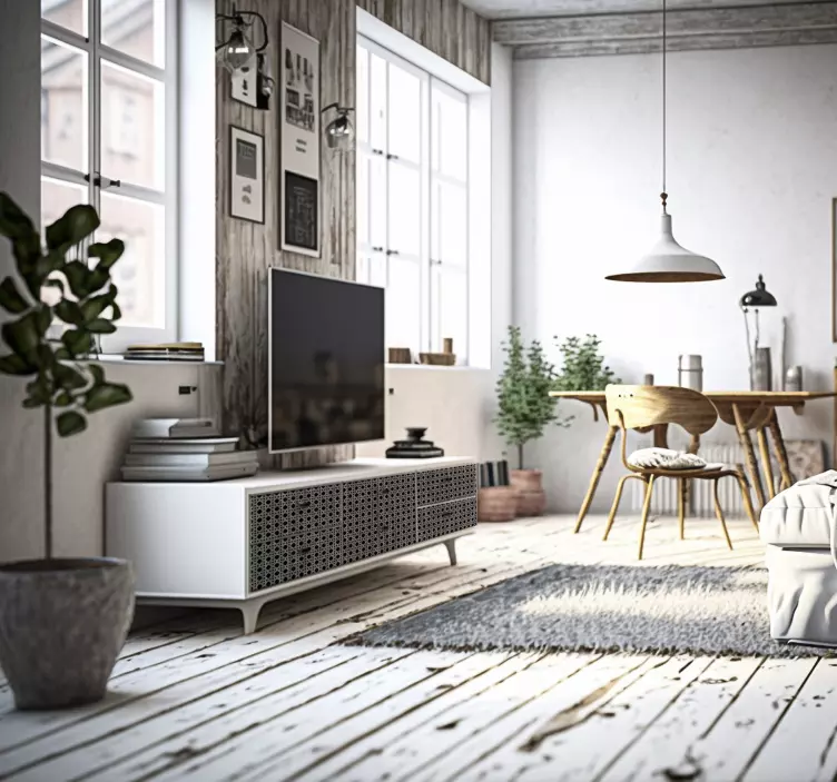 Grijs zwarte meubel sticker patroon - TenStickers