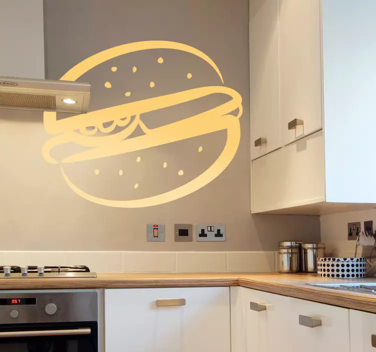 Hamburger sticker - TenStickers