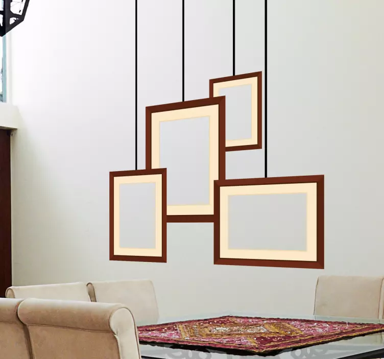 Hangende Schilderijlijsten Muursticker - TenStickers