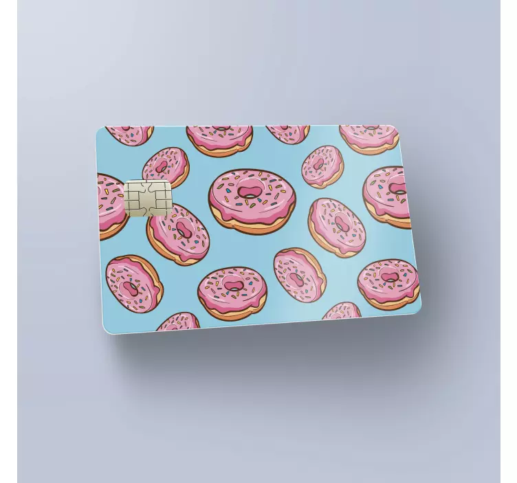 Heerlijke donuts kaartzelfklevende sticker - TenStickers