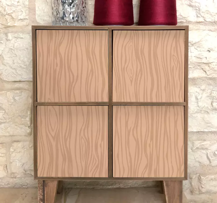 Houtnerf oppervlak meubel sticker - TenStickers