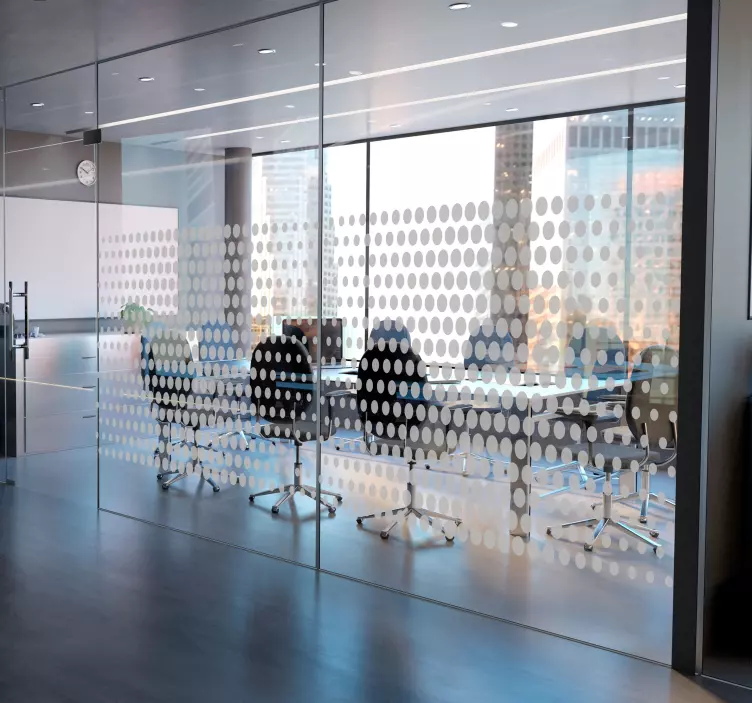 Raamsticker met cirkelpatroon - TenStickers