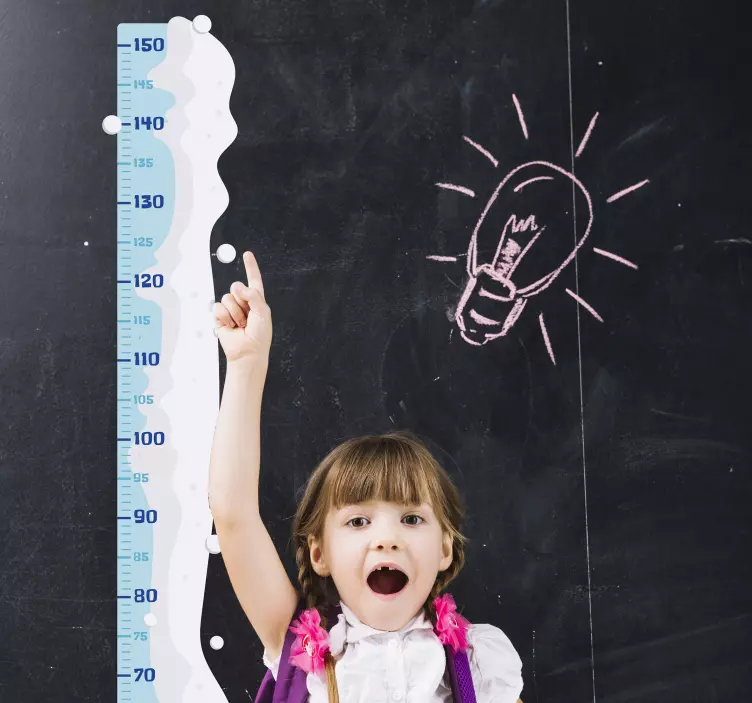 Kerst raamstickers sneeuw groeimeter - TenStickers