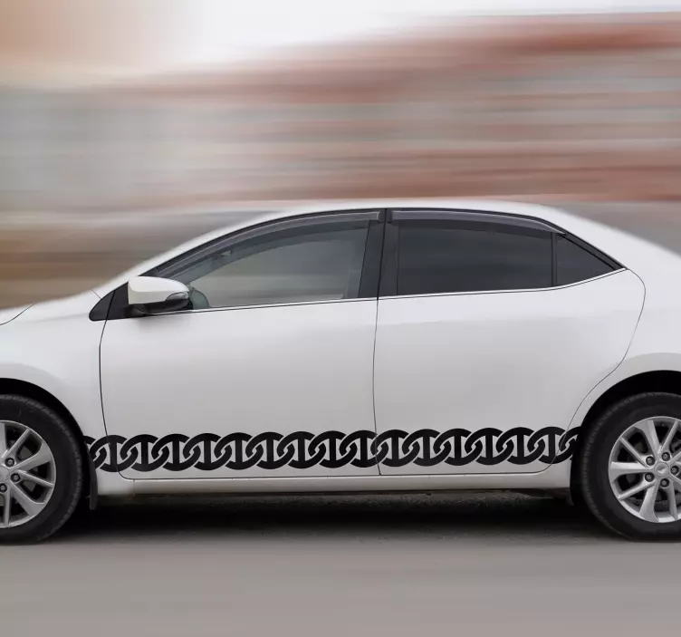 Kettingen Auto sticker - TenStickers