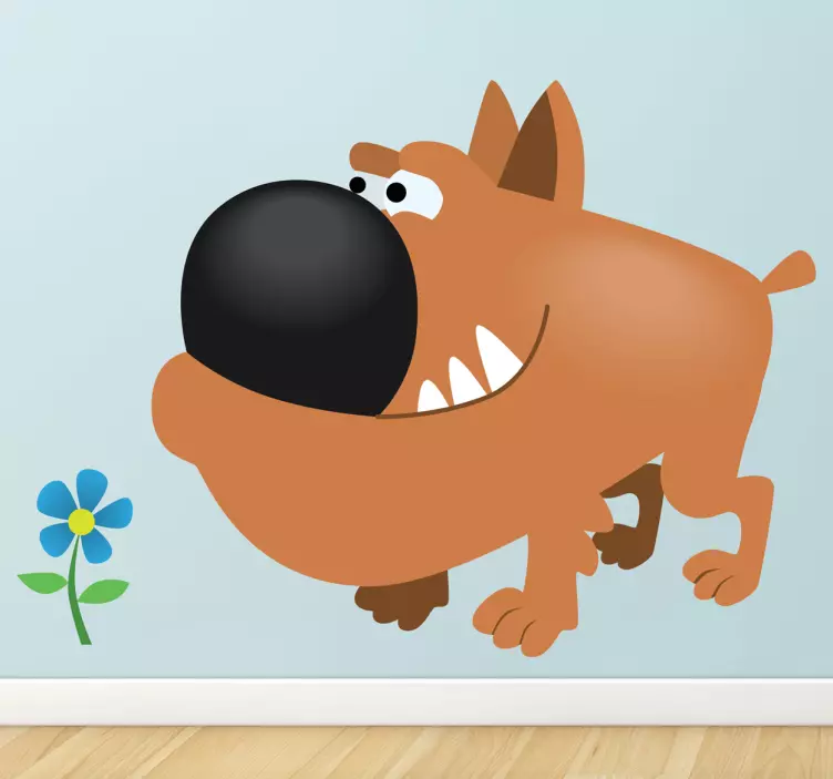 Kinderkamer Muursticker Vrolijke Bulldog - TenStickers