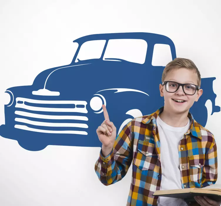 Klassieke pick-uptruck auto sticker - TenStickers