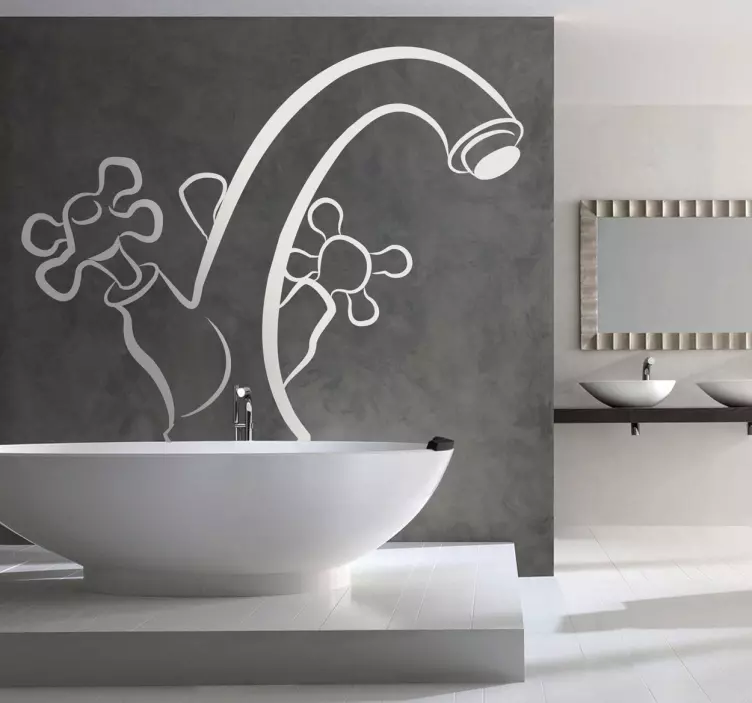 Kraan decoratie sticker - TenStickers