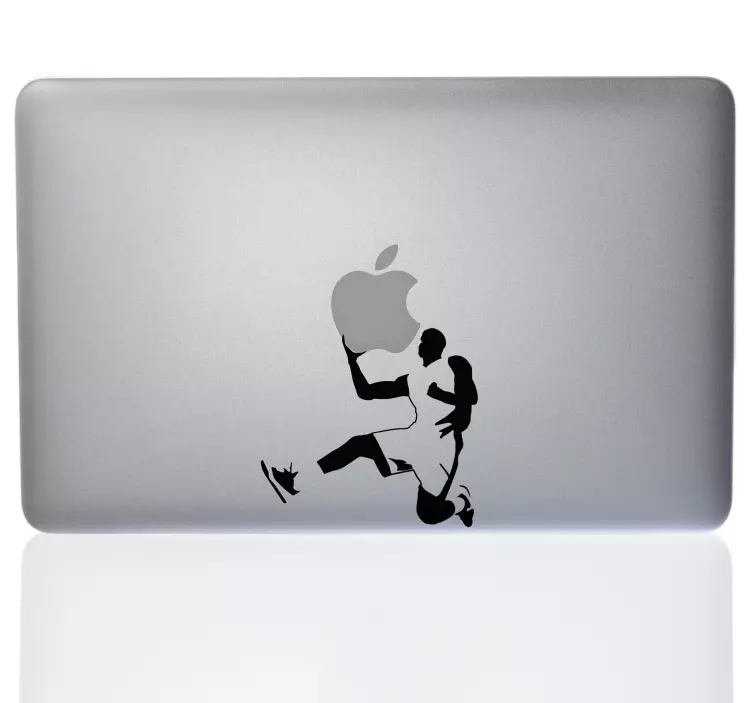 Laptop sticker basketbalspeler voor Macbook - TenStickers