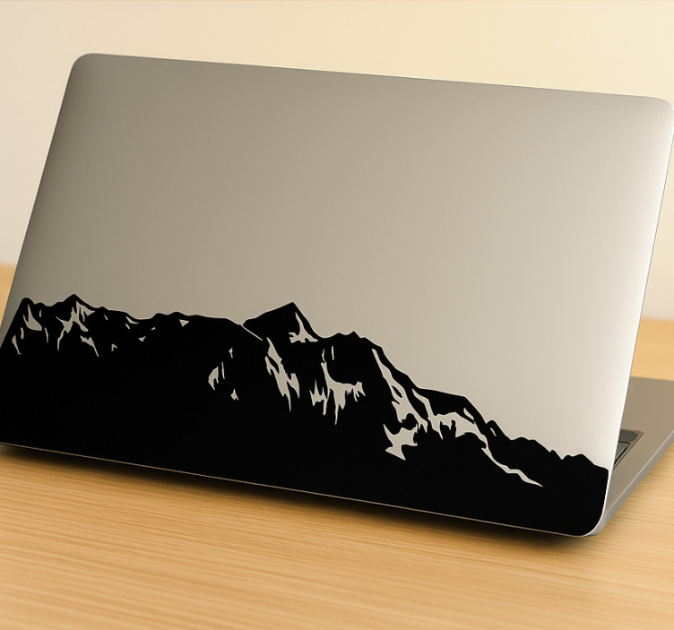 Laptop sticker bergtop - TenStickers