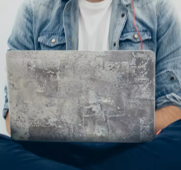 Laptop sticker rustieke steen - TenStickers