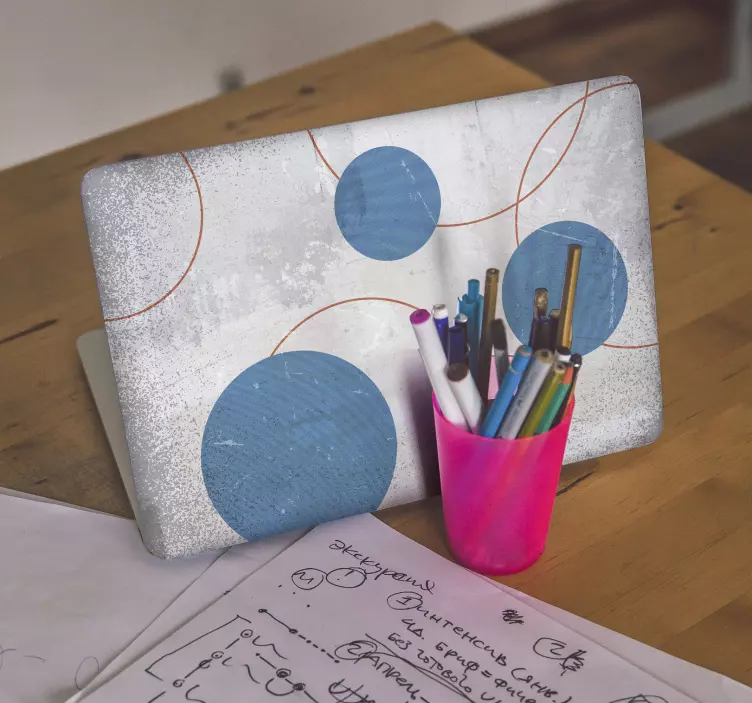 Laptopsticker brutalisme design - TenStickers