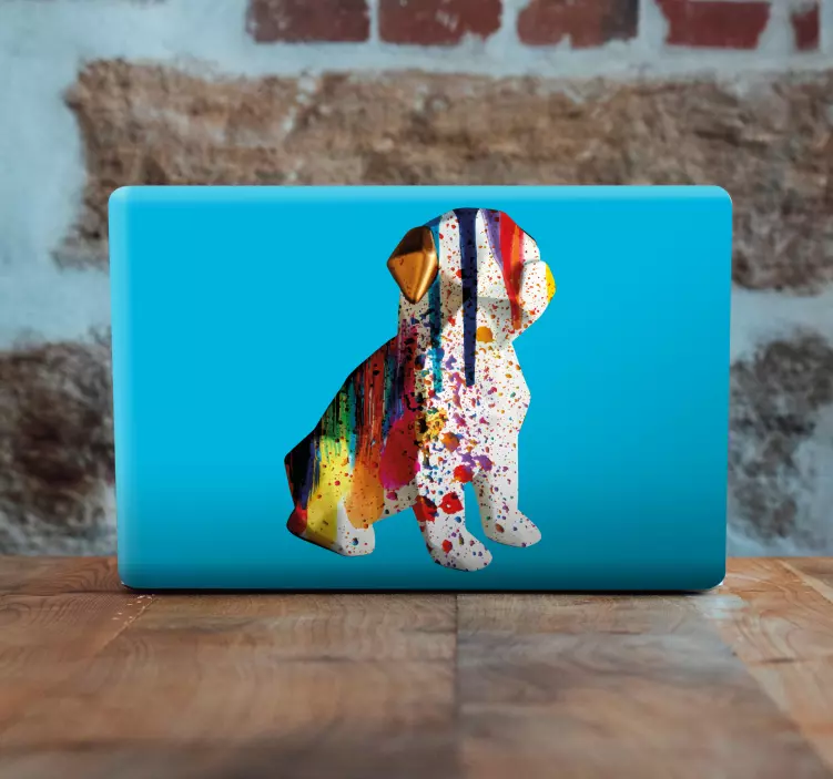 Laptopsticker hars hond decoratie - TenStickers