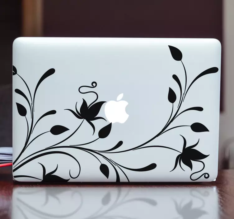 Laptopsticker Plant Ornament - TenStickers