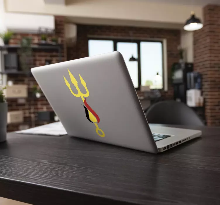 Laptopsticker Rode Duivels supporter - TenStickers