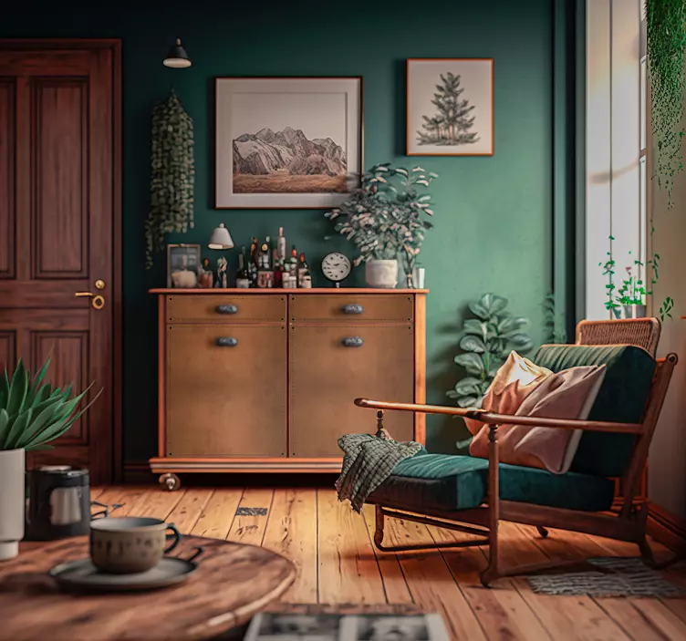 Leren textuur meubelsticker - TenStickers