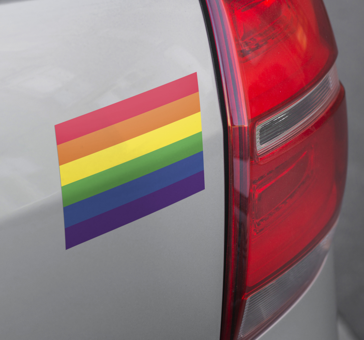 Lgbtq-vlag autosticker - TenStickers