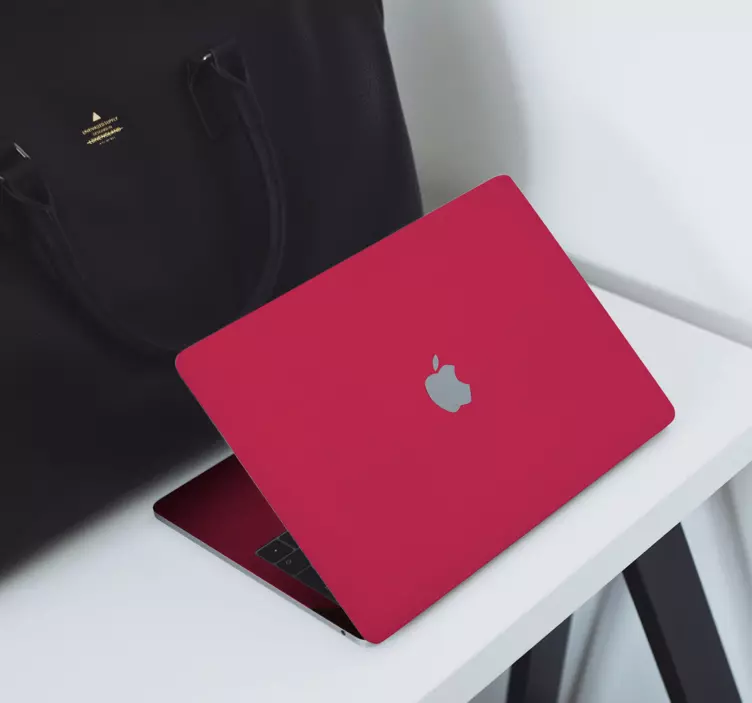 Magenta roze laptop sticker - TenStickers
