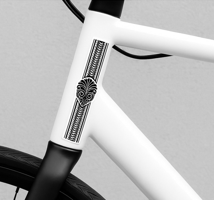 Maori stamblad fiets sticker - TenStickers