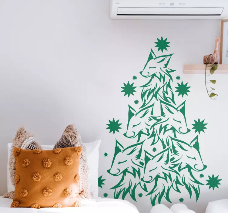 Kerst sticker meerdere voskoppen - TenStickers