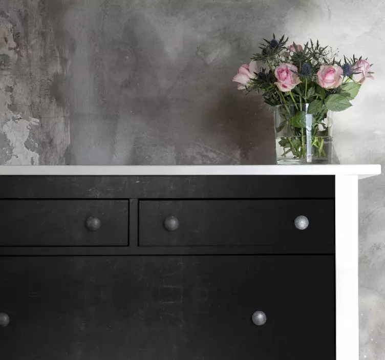 Meubel sticker elegante zwarte kist - TenStickers