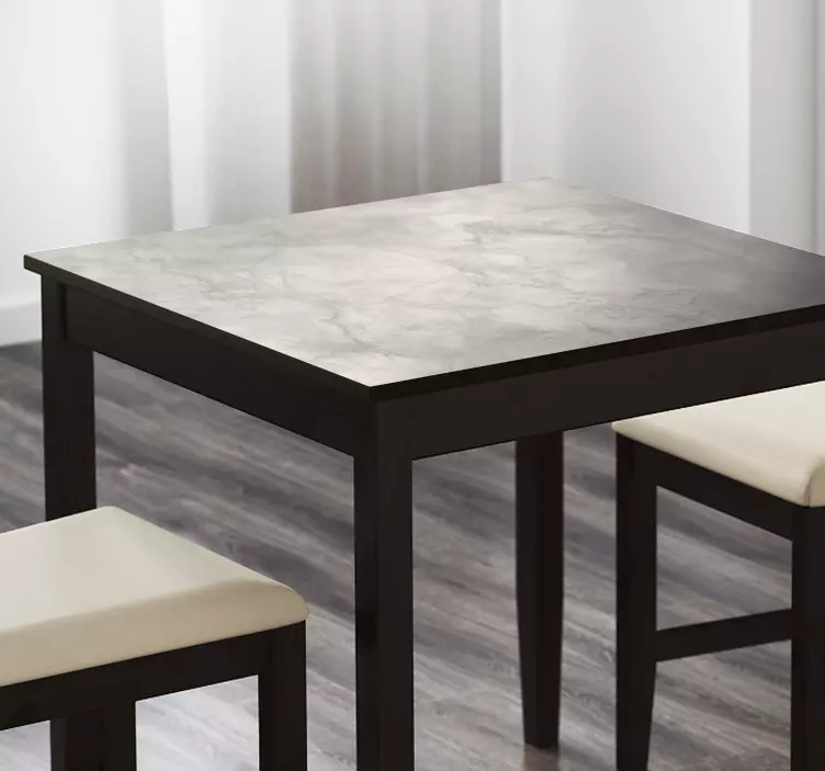 Meubel sticker wit bruin ondergrond - TenStickers