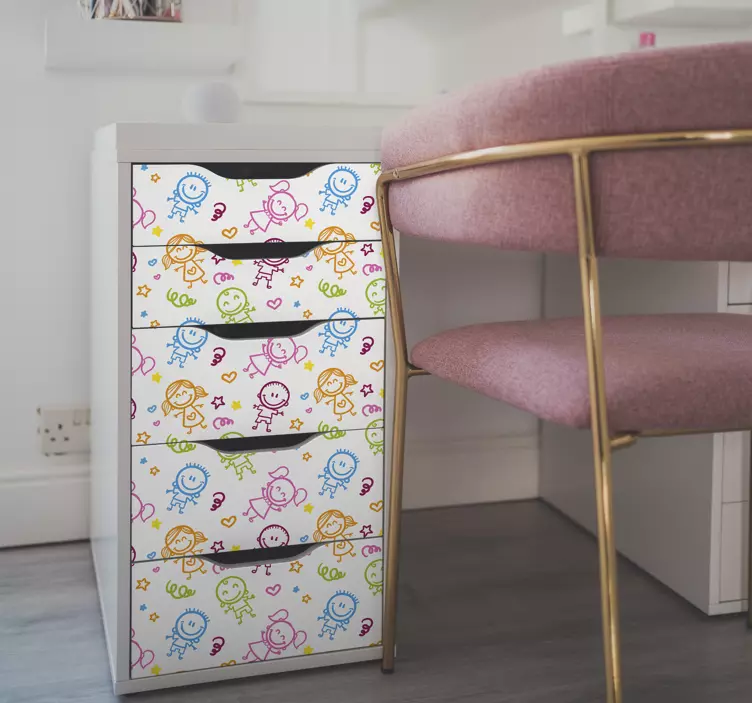 Muursticker kinderen tekeningen - TenStickers