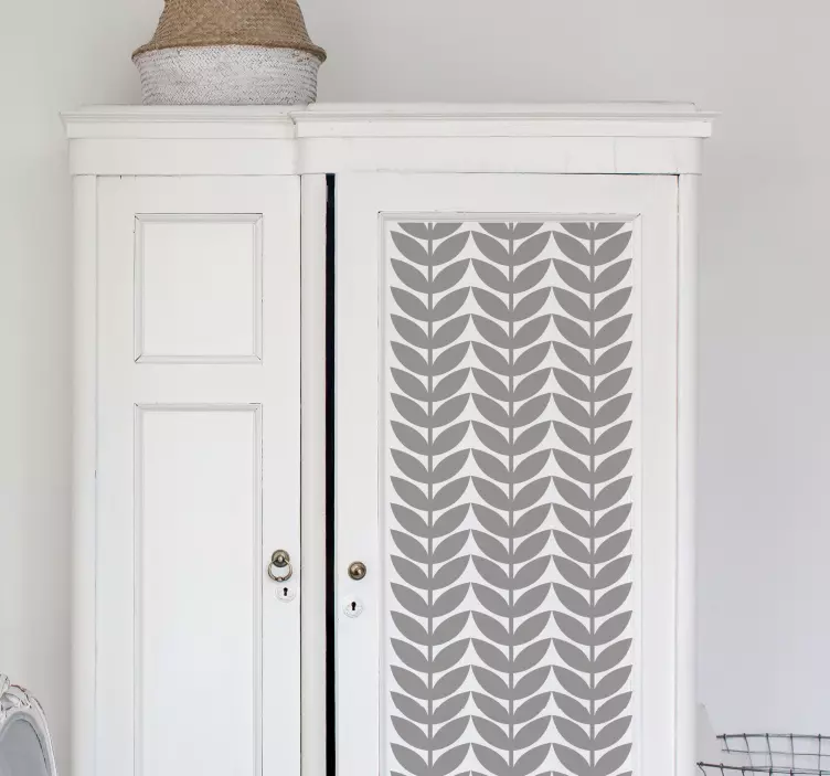 Meubelstickers patroon bladeren - TenStickers