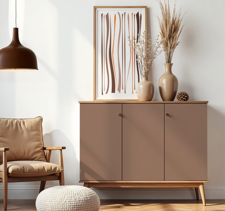 mocha mousse meubel sticker - TenStickers