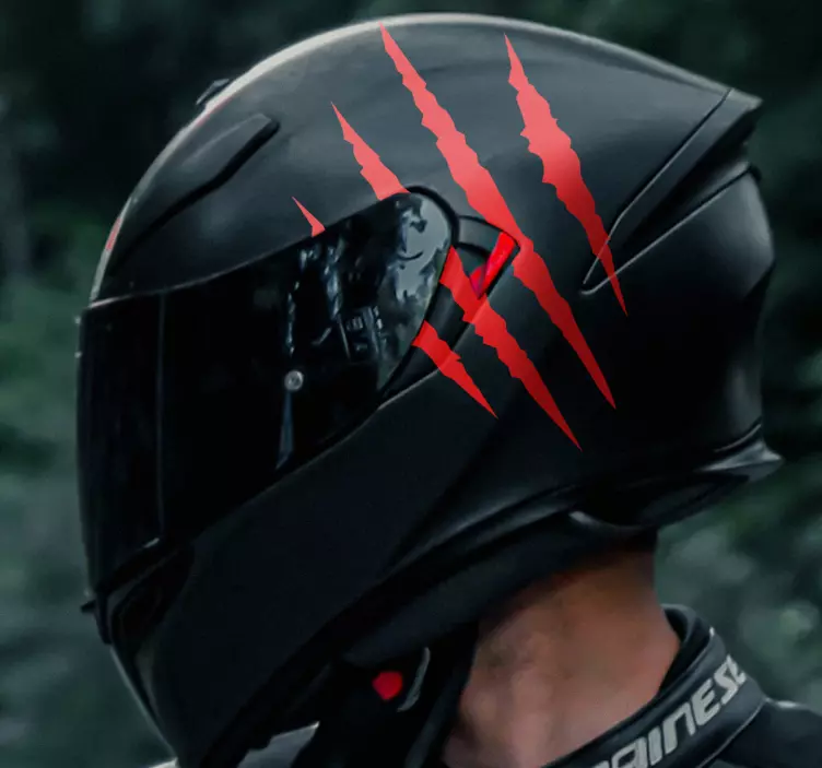 Monochrome krashelm Motor sticker - TenStickers