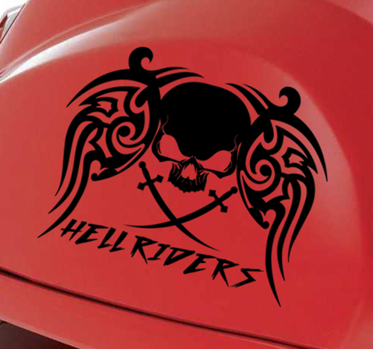 Motor sticker hellriders - TenStickers