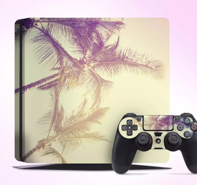 Muursticker boom palmbomen design PS4 - TenStickers