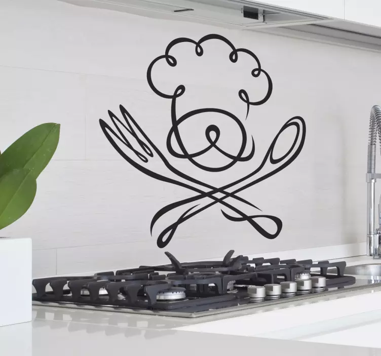 Muursticker Chef Keuken - TenStickers