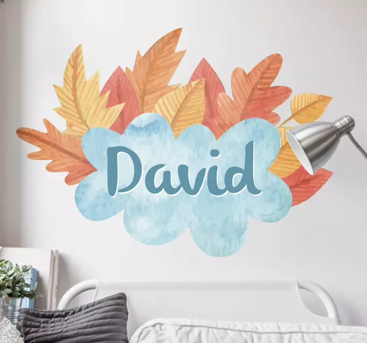 Muursticker Herfst Met Naam - TenStickers