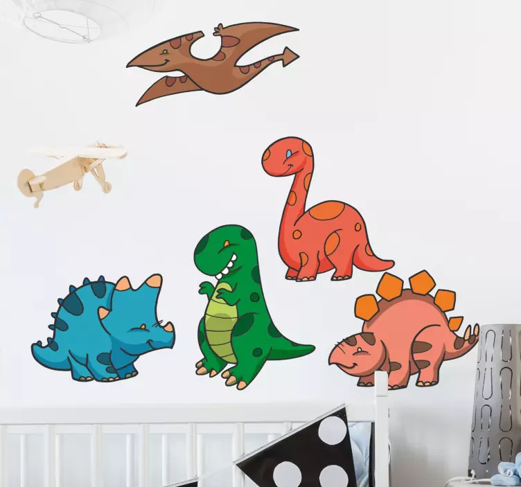 Muursticker Kinderkamer Dinosaurus - TenStickers