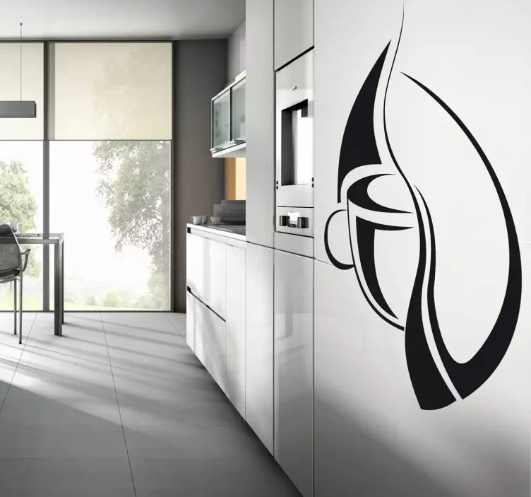 Muursticker kop koffie origineel - TenStickers