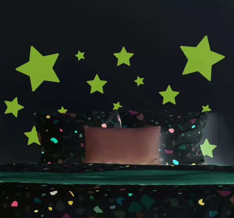 Muursticker ruimte Sterren verschillende maten - TenStickers