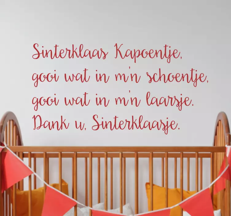 Muursticker Sinterklaas Kapoentje - TenStickers