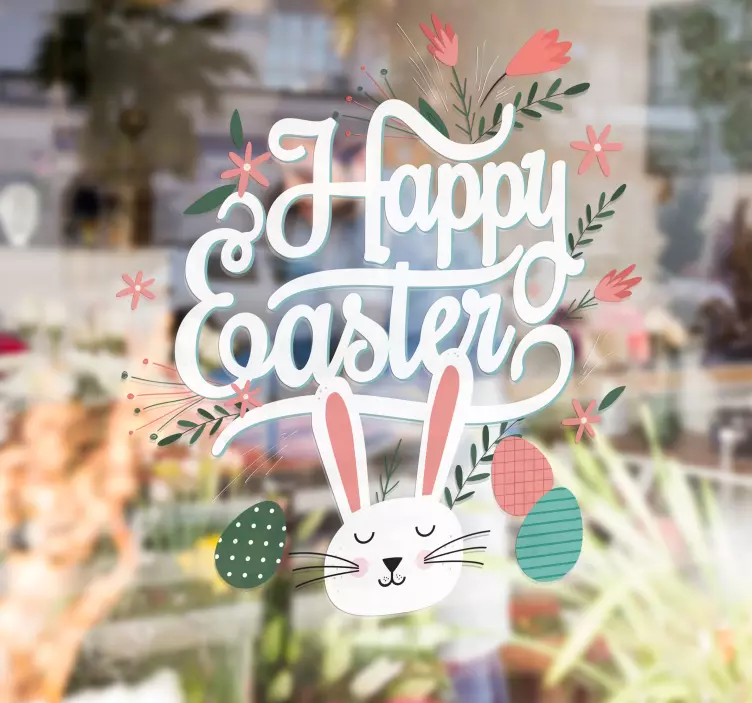 Muursticker voor kinderen Happy Easter - TenStickers