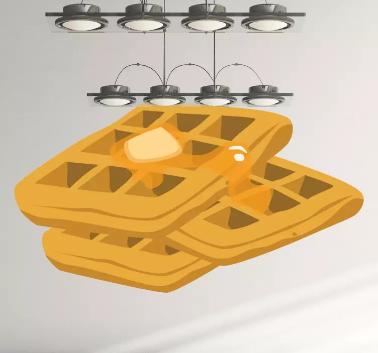 Muursticker Wafels - TenStickers